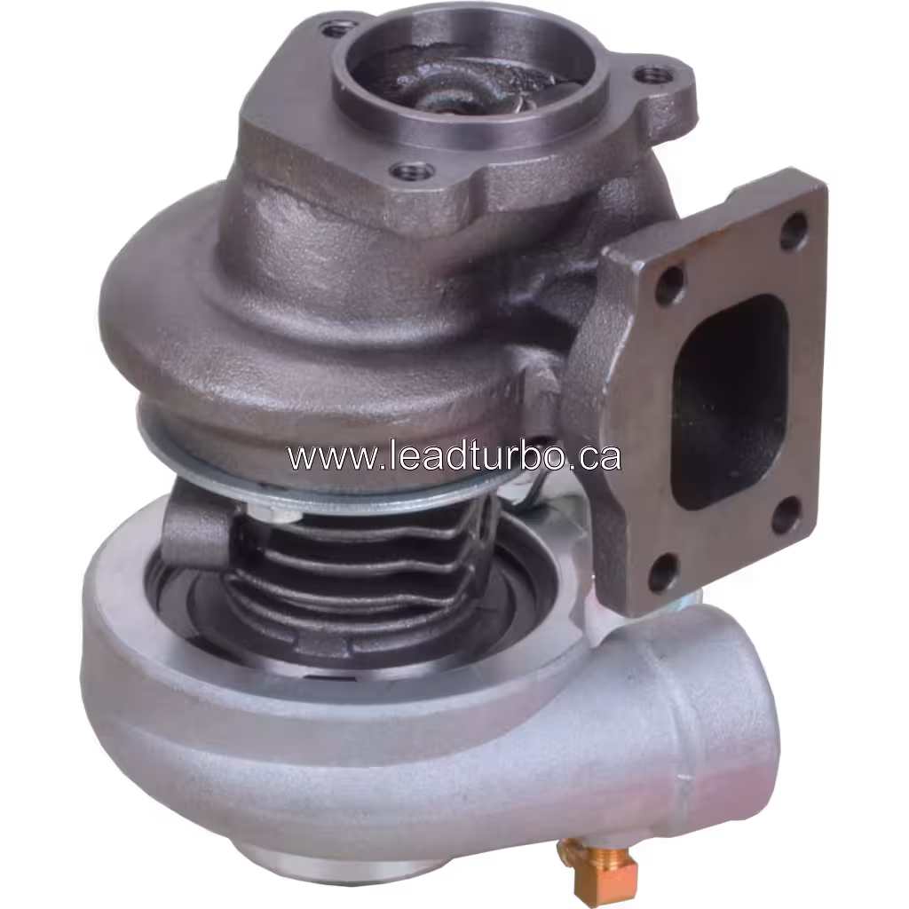 Turbosprężarka 727530-5003 TB25 do Perkins P135TI 136HP bottom 45 degree view