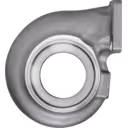 Vue de dessous à 45 degrés de la cartouche turbine FOR 3016871 TH