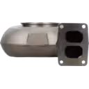 Graues Turbine Housing FOR 2882099 TH mit rechteckigem Flansch und zwei Auslässen