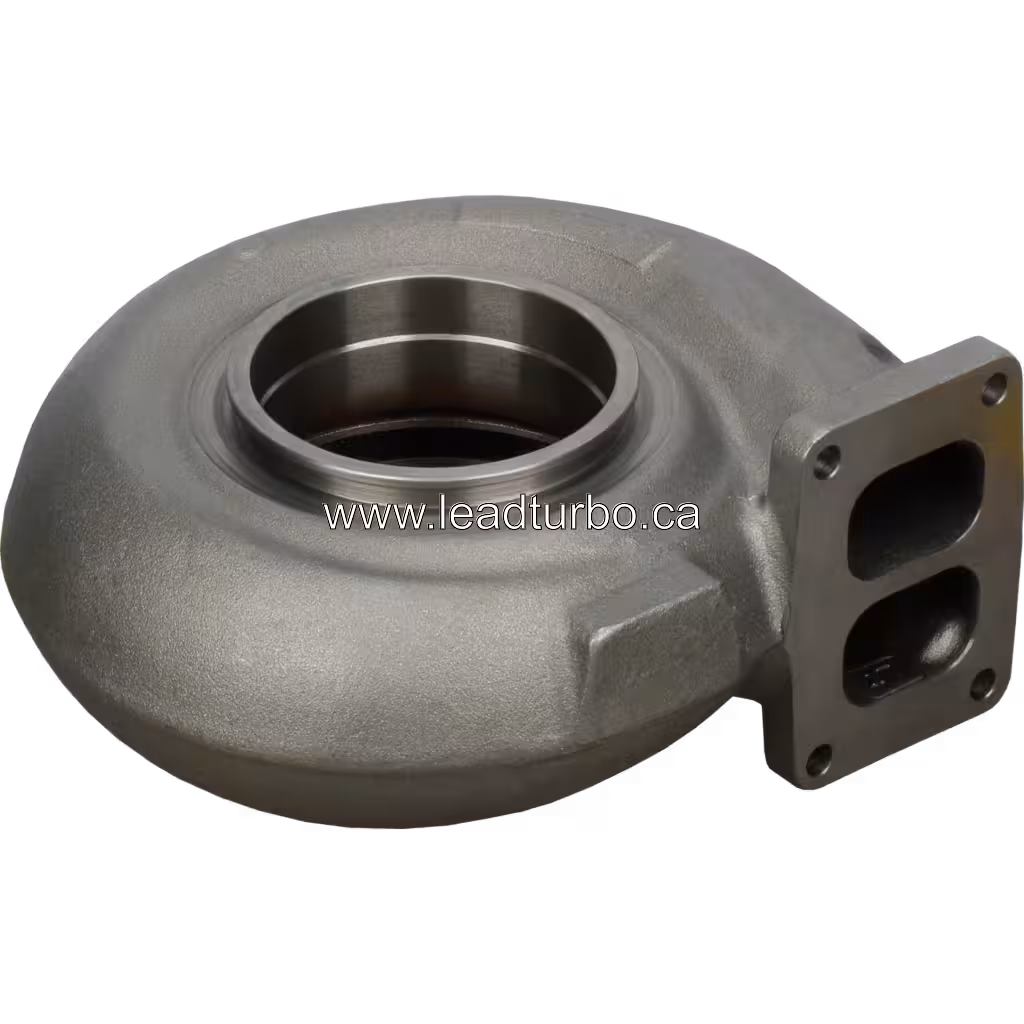 Turbine Housing HC5A für Cummins KTA38, Ansicht von oben 45 Grad
