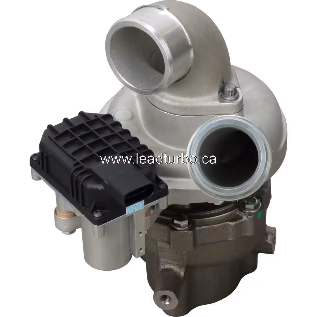 Turbocompresor de reemplazo para Hyundai D4CB visto desde el lado del compresor