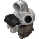 Turbocompresor de reemplazo para Hyundai D4CB visto desde el lado del compresor