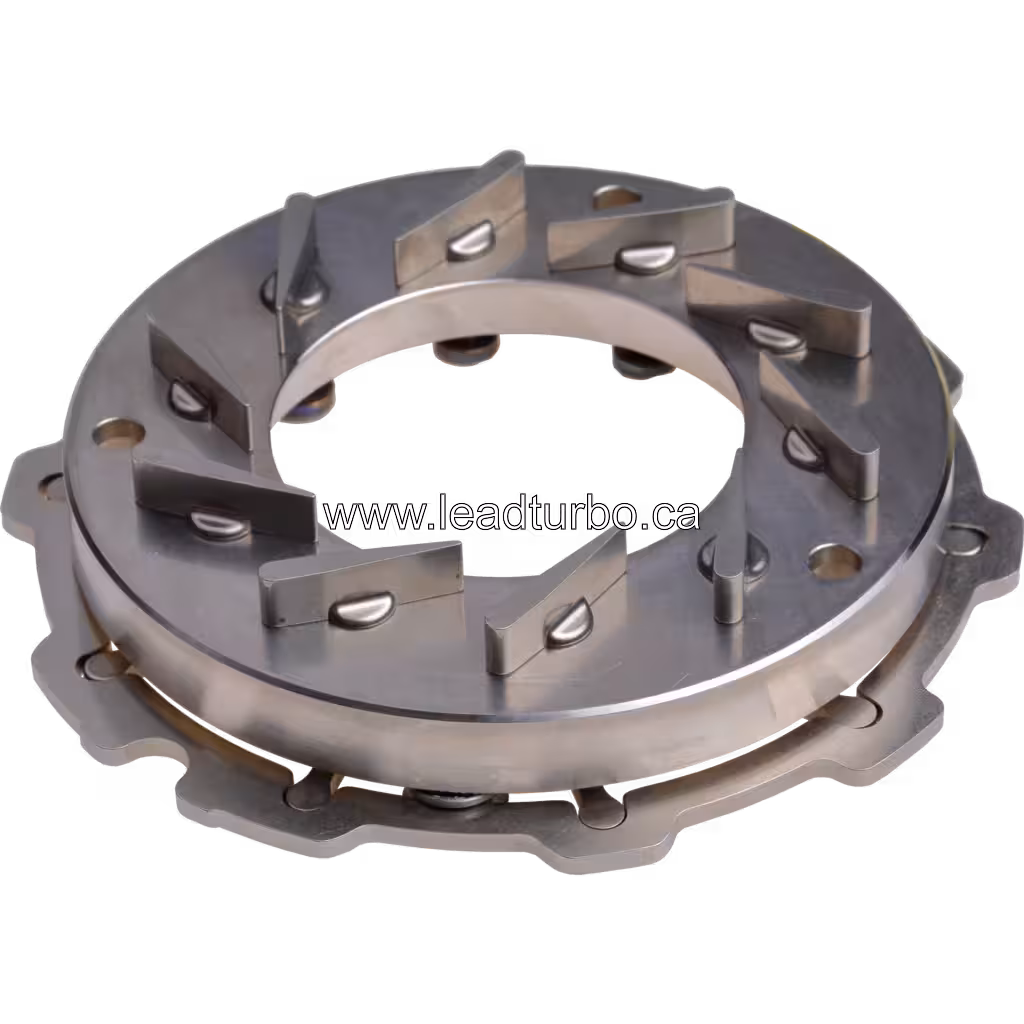 753420-0003 NRA Nozzle Ring Assy для турбокомпресора J96 bottom 45 degree view