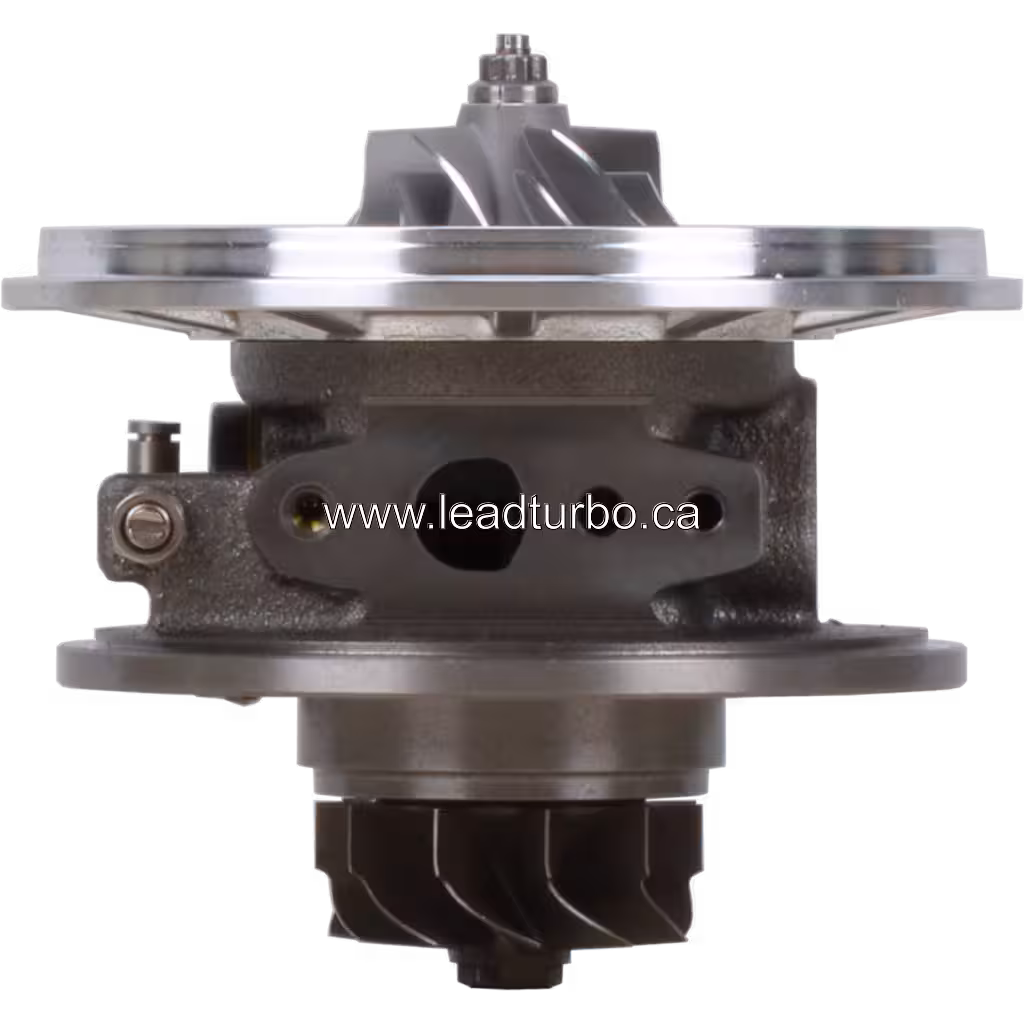 CT Core FOR 17201-0L040 für Toyota Hilux 1KD-FTV, Frontansicht mit Kompressor- und Turbinenschaufel