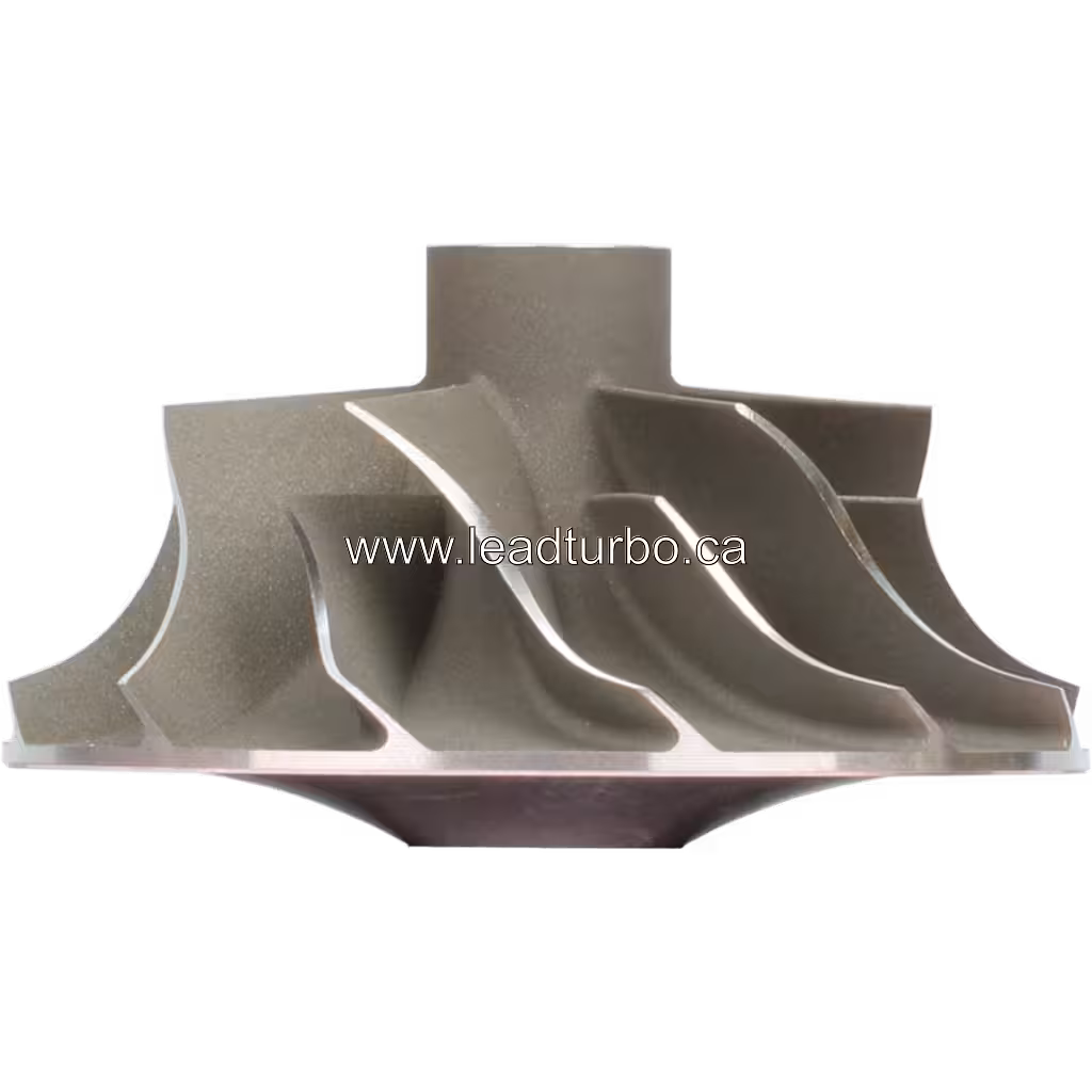 Vista frontal de rueda de compresor FOR 812971-0002 CW para turbo J96