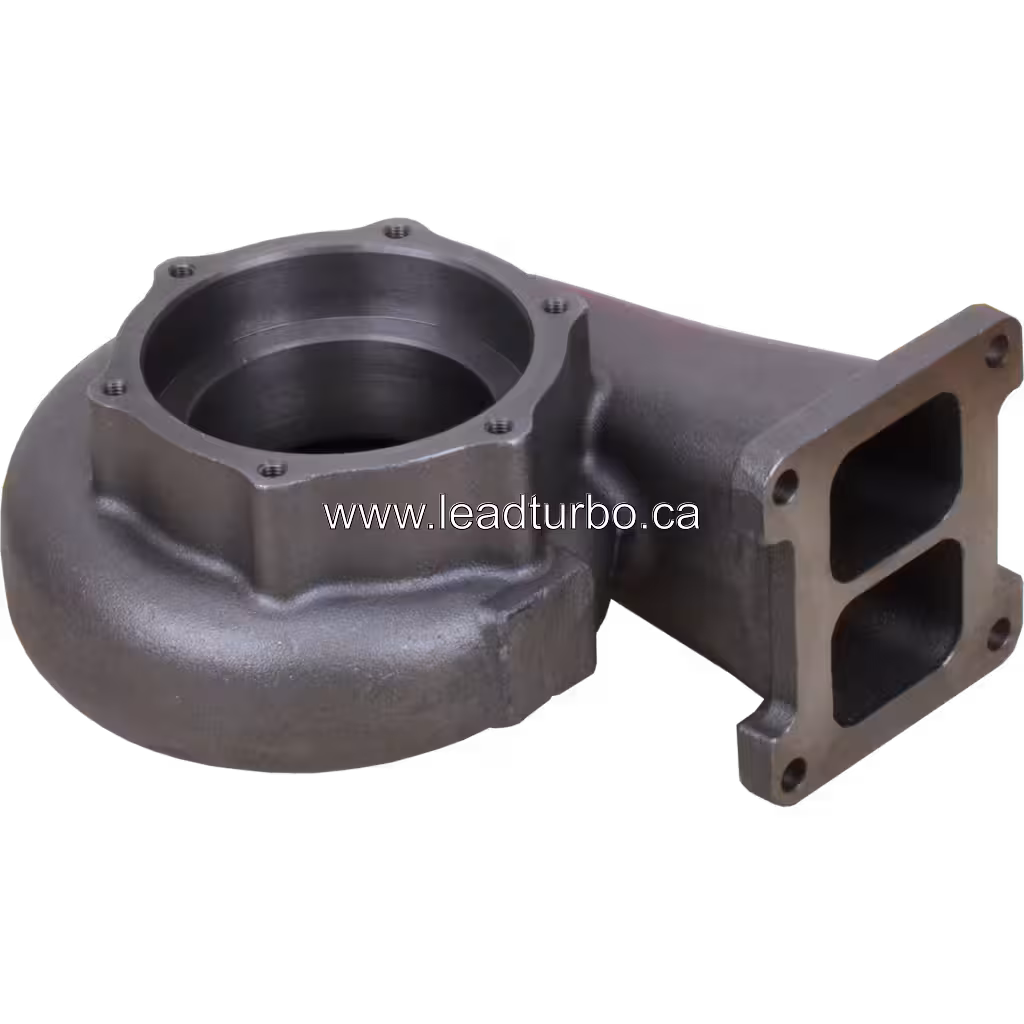 Vista lateral carcasa turbina Komatsu HD465-7R