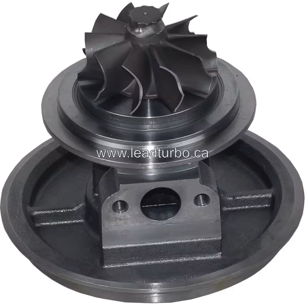 Vista inferior do core 9N0111 4LF302 com roda da turbina