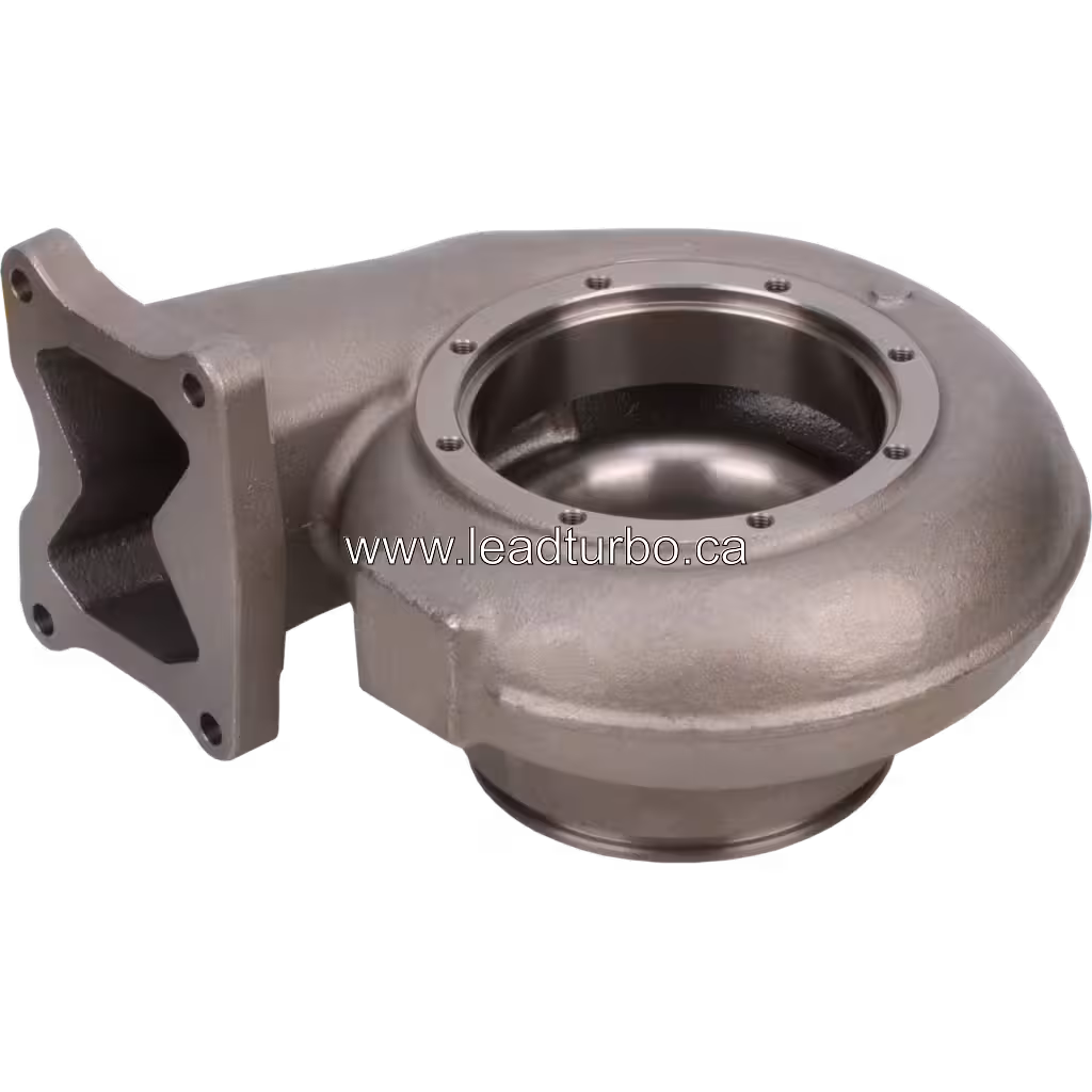 Корпус турбіни турбокомпресора для Cummins 18W180 bottom 45 degree view