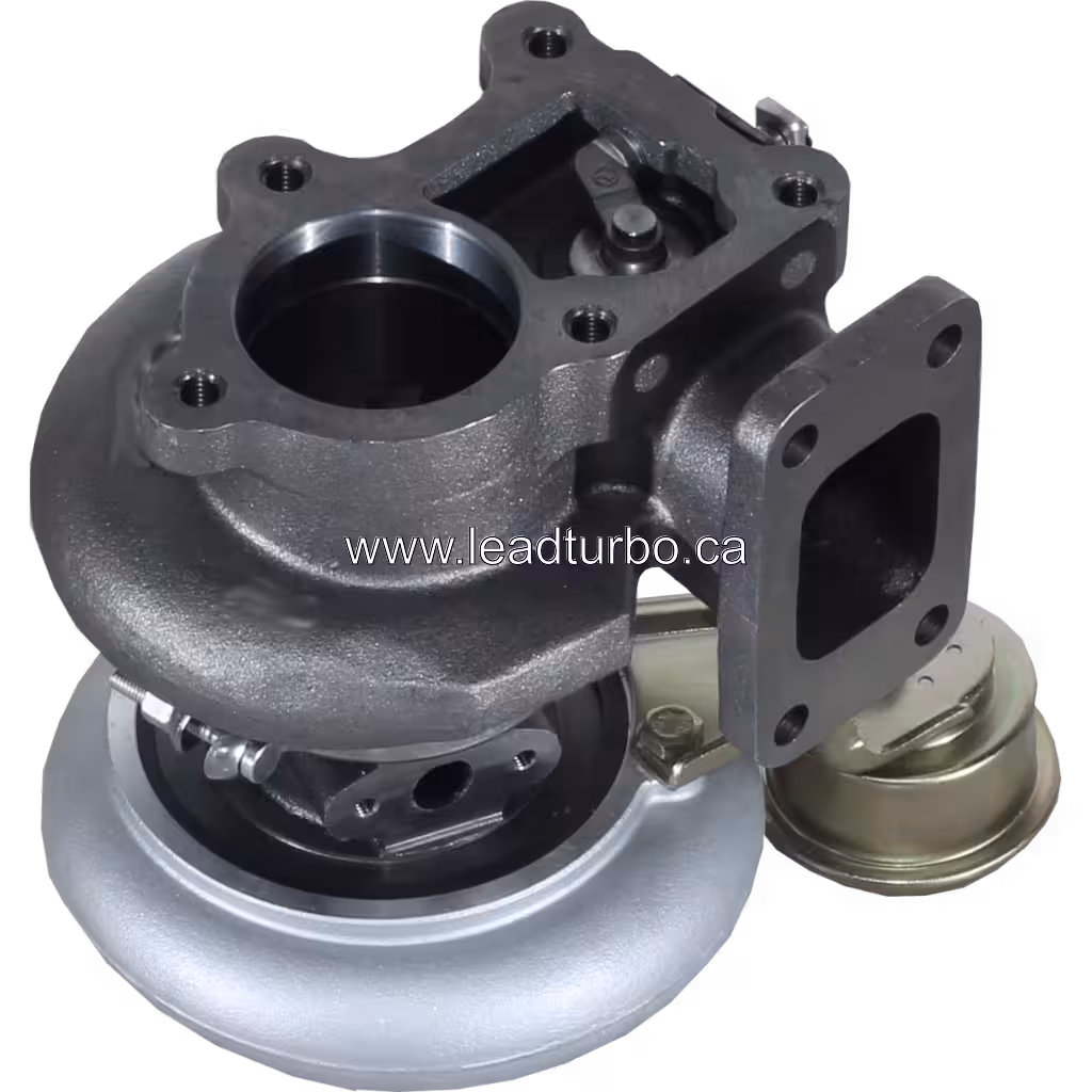 Turbo TD06 49179-02400 para Mitsubishi 4D34 - Reposição bottom 45 degree view