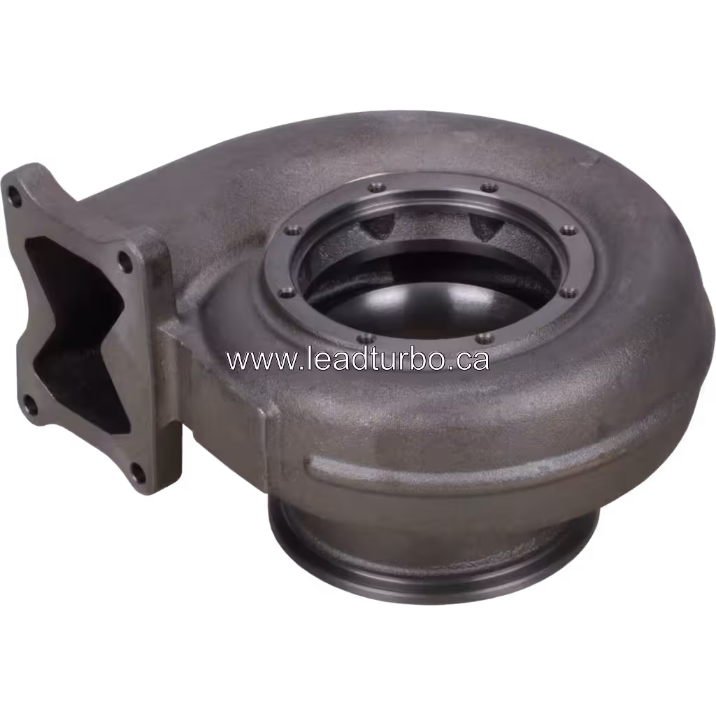 Carcaça de Turbina HX83 3800950 TH para Cummins QSK50 bottom 45 degree view