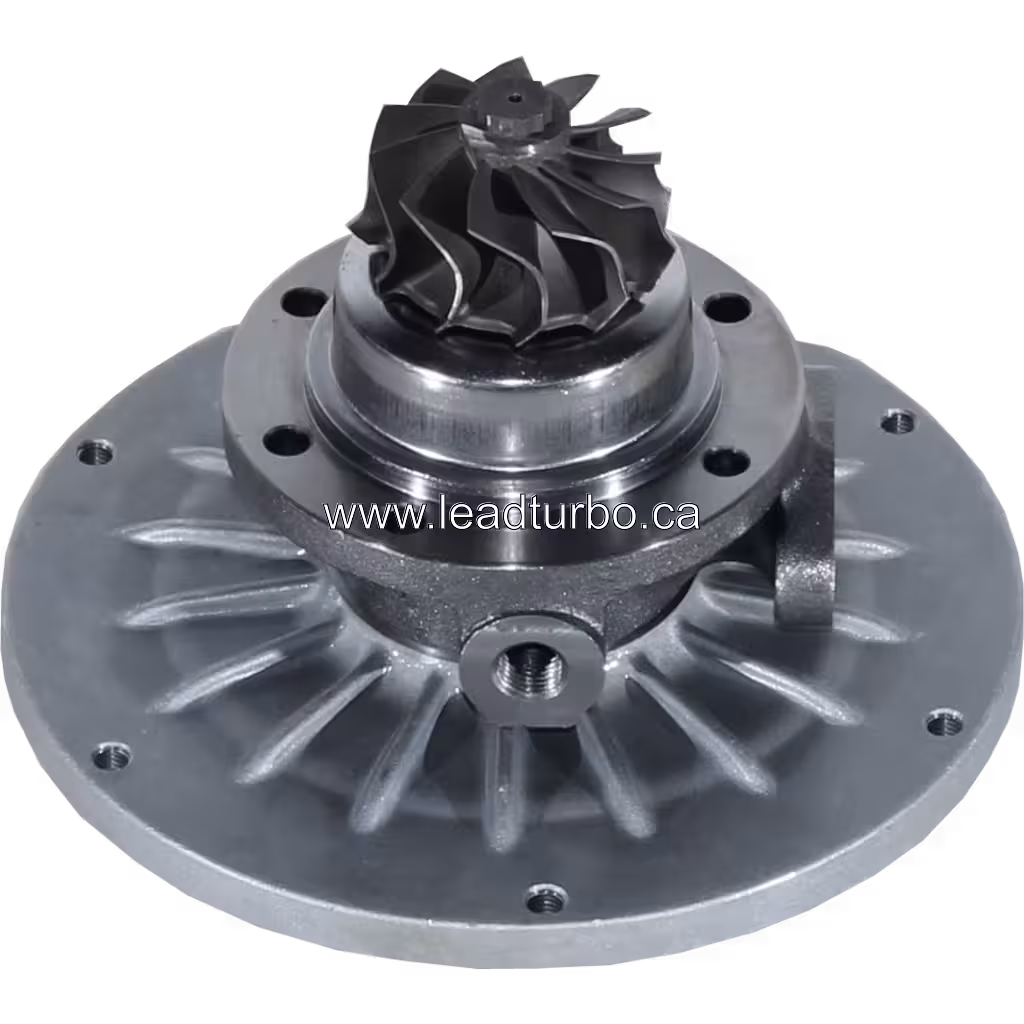 Core turbosprężarki RHE62 VB720016 do Isuzu 6HE1TC(VIAX) bottom 45 degree view