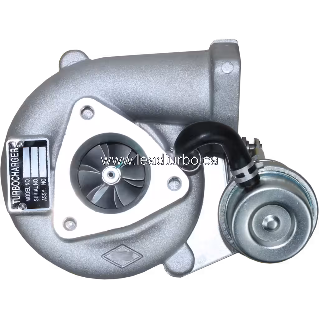 Turbo 14411-7T600 TD04L com carcaça do compressor usinada e roda visível