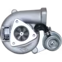 Turbo 14411-7T600 TD04L com carcaça do compressor usinada e roda visível