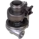Turbolader 5324943 Rückansicht mit Turbinengehäuse und Vierloch-Flansch