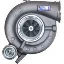 Turbolader 5324943 HE600WG HX60W Frontansicht mit poliertem Kompressor