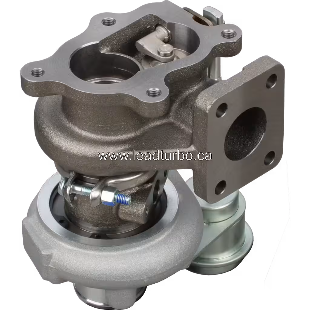Turbosprężarka 49131-02000 TD03-07G do Kubota F2503-TE-C bottom 45 degree view