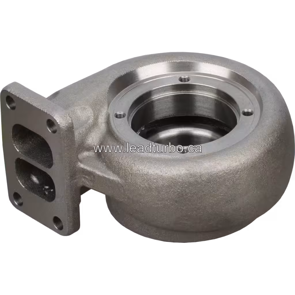 Carcaça de Turbina 3524748-cast H1E para Volvo TXD73 bottom 45 degree view