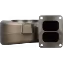 Carcaça de Turbina 3534166-cast para Cummins KT306 e C1800 thumbnail 2
